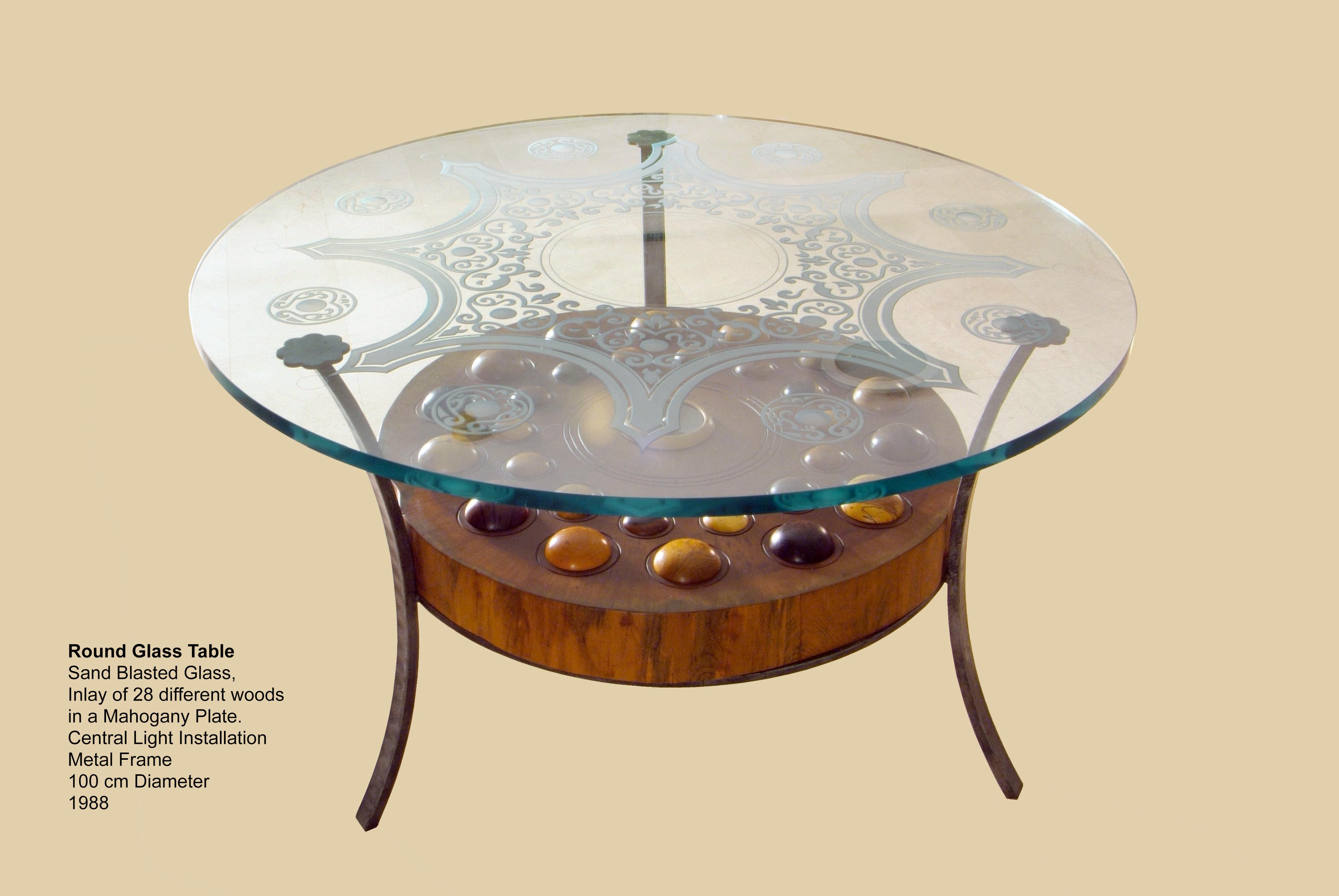 H-1988a Table with Glass-Top